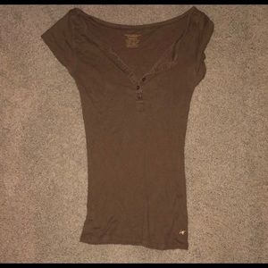 American Eagle Outfitters  Brown Top